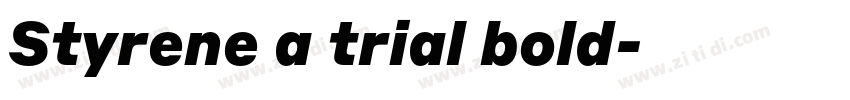 Styrene a trial bold字体转换
